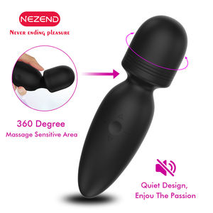 USB Schwarz Lila Blau AV-Stab Sexspielzeug Ganzkörper-Entspannung Speziell für Frauen Vagina Klitoris Tragbarer Mini-Massagestab Vibrator - Product Image 5