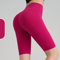 Shorts de sport pour femmes, taille haute 5 pouces, effet ventre plat, rehaussement des fesses, respirant, séchage rapide, ajusté, pour le cyclisme