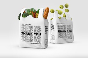 Nouveau sac de transport de t-shirt biodégradable d'amidon de maïs écologique sac d'épicerie de supermarché compostable - Product Image 2