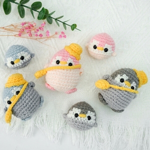 Kit de Ganchillo para <span class=keywords><strong>Principiantes</strong></span>, Manualidades, Mini Kit de Costura de Viaje para Niños, Amigurumi de Animales, Pingüino - Product Image 3