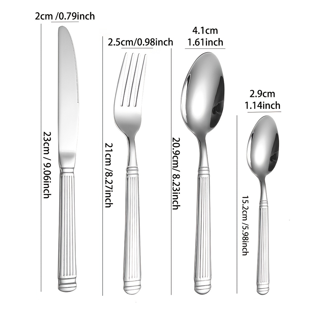 Silver 4pcs