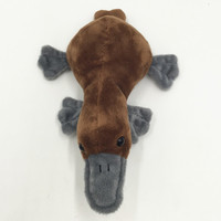 Jouet en peluche personnalisé en forme d'oiseau de mer (platypus) ultra doux en coton PP pour le soulagement du stress, lavable