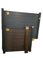 Planche de clôture composite WPC traitée sous pression de 6 pieds pour kit de clôture de jardin extérieur avec structure d'escalade - Écologique et imperméable