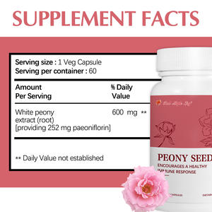 Aceite de Semilla de Peonía con Cápsulas Blandas de Fibra Soluble |   <span class=keywords><strong>Soporte</strong></span> para la Salud Intestinal y Celular |   GMP - Product Image 3