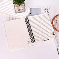 Carnet à spirale personnalisé avec couverture sur mesure, journal rétro Y2K à couverture rigide, carnet A5 à double spirale à ouverture à plat pour l'école, le bureau ou comme cadeau