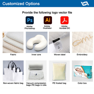 Biểu Tượng Tùy Chỉnh Bộ Nhớ Bọt Gối Đệm U Hình Dạng Ergonomic Mềm Cho Máy Bay/Văn Phòng/Xe Du Lịch Di Động Cổ Gối - Product Image 6