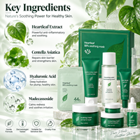 Usine chaude cosmétiques produits de soins de la peau Anti-âge thé vert blanchissant collagène visage sérum visage Essence crème ensemble de soins de la peau
