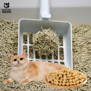 Litière pour chat au tofu 10L/4.6KG Forte agglomération Sans poussière Pastèque verte Granulés de sable pour chat - Product Image 4