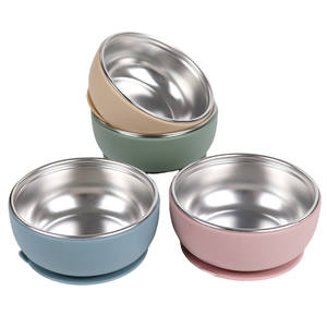 أدوات مائدة للأطفال من الفولاذ المقاوم للصدأ خالية من بيسفاط بيسفاط مع وعاء تغذية للأطفال - Product Image 2