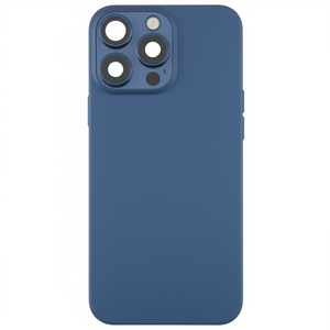 Carcasa Trasera con Soporte Metálico y Lente para iPhone 15 Pro Azul - Product Image 2