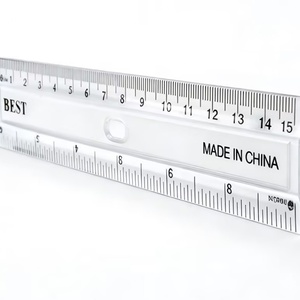 Material Escolar en Oferta, Regla Recta de Plástico Transparente de 15 cm/30 cm en Caja de Colores Económica - Product Image 3