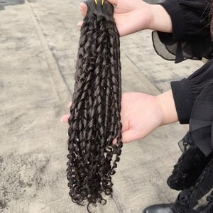 Clip Invisible <span class=keywords><strong>sans</strong></span> couture dans les extensions de cheveux Pixie cheveux humains bouclés trame de peau en PU naturel Clip Invisible dans l'extension de cheveux - Product Image 5