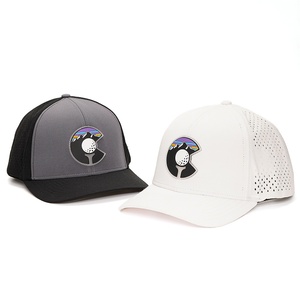 หมวกแก๊ปทรง 6 แผงแบบมีโครงสร้าง ปักโลโก้ยางแบบกำหนดเอง - Product Image 2