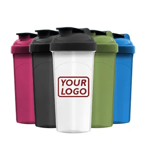 Approvisionnement d'usine Portable en plastique étanche sans BPA entraînement Gym Shaker tasse protéine Shaker bouteille avec Logo personnalisé