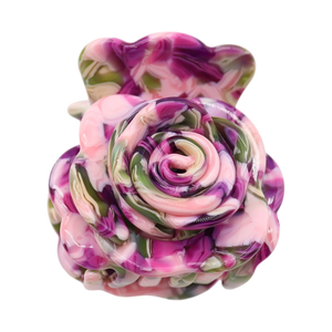 กิ๊บติดผมอะซิเตทลายดอกไม้สไตล์เกาหลี น่ารัก สดใส หวานละมุน ดีไซน์หรูหรา เข้าได้กับทุกชุด สวยงามประณีต - Product Image 5