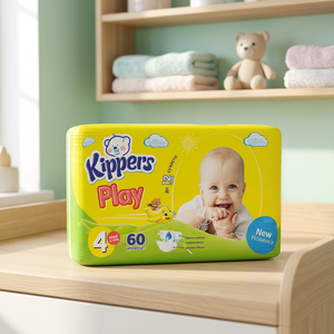 Pañales Desechables Kippers con Cinta Adhesiva, Talla 4, Suaves, Transpirables, Alta Absorbencia, Protección Contra Fugas, Paquete Económico de 60 Unidades para Venta al por Mayor - Product Image 3