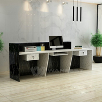 Table de réception personnalisée pour Salon de beauté, comptoir de bureau, bureau de réception