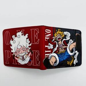 Portefeuille court en PU de haute qualité avec fermeture éclair, <span class=keywords><strong>73</strong></span> designs, pour les fans de l'anime Luffy, en cadeau - Product Image 1