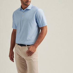 Polo de golf sport de luxe 97 polyester 3 spandex de qualité supérieure avec logo et compression de la coupe à sec - Product Image 3