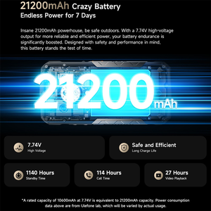 5G Ulefone Armor 29 Pro Rugged Android 15 Smartphone Night <b>Vision</b> 16+512GB 21200mAh LCD Display Octa Core GSM/LTE IP69K - Product Image 3