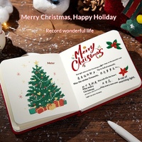 Carnet de Noël carré, bloc-notes vierge pour dessin, motif Père Noël et sapin de Noël, créatif, portable, nouveau style, cadeau