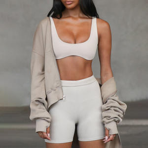 76% <span class=keywords><strong>reggiseno</strong></span> da Yoga morbido in poliestere e 24% Spandex con scollo rotondo <span class=keywords><strong>scollato</strong></span> <span class=keywords><strong>reggiseno</strong></span> sportivo - Product Image 4