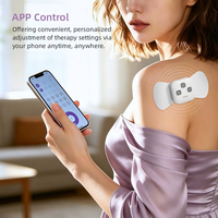 Appareil de physiothérapie TENS rechargeable, portable, sans fil, avec contrôle par application, pour soulager la douleur sur tout le corps