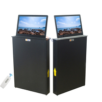 Système de conférence sans papier de 17,3 pouces, table de conférence avec écran arrière, moniteur LCD, moniteur motorisé à élévation LCD