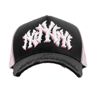 Gorras de Béisbol para Hombre 100% Originales Barbas Hats, de Gamuza de 5 Paneles, con Bordado 3D en Relieve, Estilo Vintage Desgastado y Llama, Rude Awakening