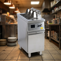 Cuisinière à nouilles électrique à trois bacs en acier inoxydable RKMF-RCFZ370, haute efficacité