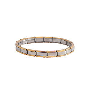 Bracelet modulaire en acier inoxydable de 7 mm pour femmes, design géométrique, bijoux de mode à combiner pour les jeunes - Product Image 4