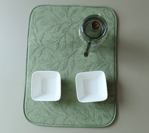Serviettes de cuisine en microfibre, tapis de séchage de la vaisselle super absorbant, tapis de comptoir de cuisine, fournitures de nettoyage pour les entreprises et articles ménagers - Product Image 3