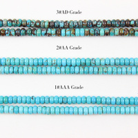 Collier de perles en vrac de pierres précieuses turquoises naturelles de qualité AAA bijoux pour la conception de bricolage