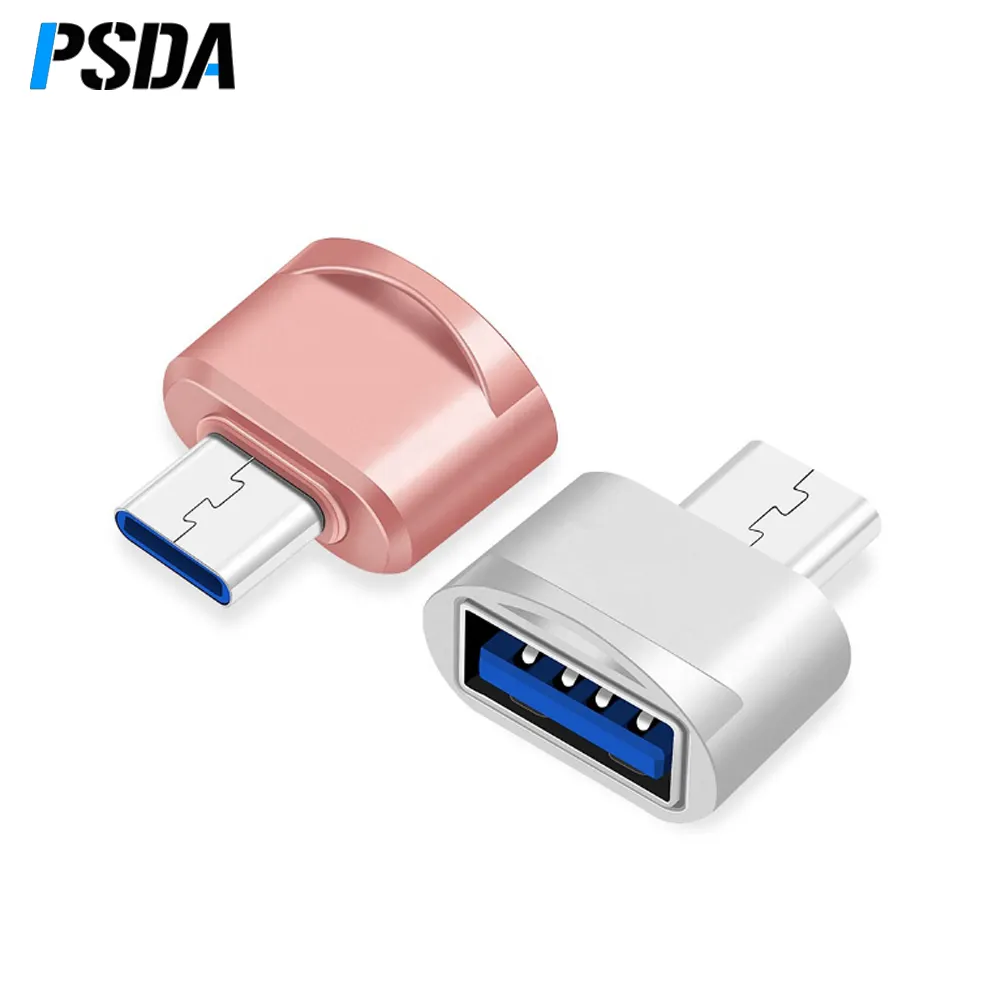 PSDA USB 2.0 Type-C OTG Adapter Micro USB OTG Converter For Xiaomi Huawei Samsung oneplus 7 Mouse Keyboard USB Flash Disk