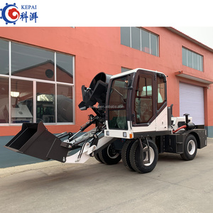 Camion malaxeur à béton frontal haute efficacité CAPAI KPM2.6, système de chargement bidirectionnel, puissance 91KW, poids 8500kg, pompe - Product Image 3