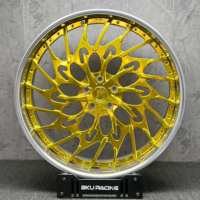 Jantes forgées Bku en 2 pièces, 24 et 26 pouces, 5X120.65 pour Chevrolet Corvette C10 Chevelle Impala Chevy Camaro, jantes en alliage polies