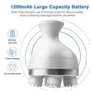 Masseur de cuir chevelu intelligent portable 2024, gratte-tête électrique, masseur de tête électrique - Product Image 4