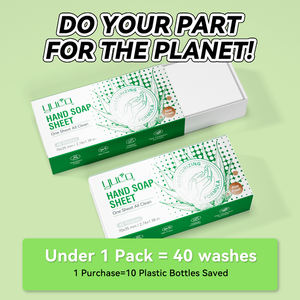 Hojas de jabón de viaje portátiles, hidratante, lavadora de manos, cuidado de la piel, hoja de papel Mini, hoja de jabón de manos con aroma a limón - Product Image 4