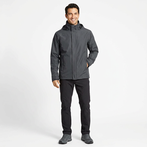 Veste coupe-vent légère sur mesure coupe-vent d'extérieur et imperméable avec col montant et fermeture à glissière - Product Image 1