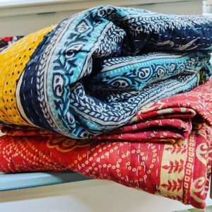 Kantha <b>Fabric</b> 100% High Quality <b>Fabric</b> Customized Design Made Patchwork Elegant Color Cotton <b>Fabric</b> Affordable Rates - Product Image 1