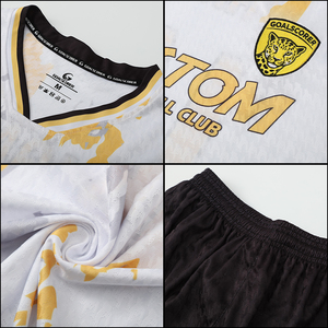 Uniforme de Árbitro de Fútbol y Chándal Retro Personalizado Económico de Alta Calidad para Hombre en Combinación de Colores Morado y Amarillo F552 - Product Image 5