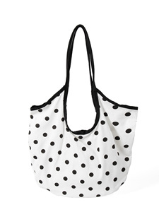 Nuevo estilo de bolso de hombro extragrande con diseño moderno de lunares, estilo informal con gran capacidad, bolso de hombro sencillo. - Product Image 2