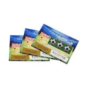 Boletos de Lotería Impresos a Todo Color, Venta al por Mayor de Tarjetas de Lotería para Rascar, Personalización de Tarjetas de Lotería para Rascar - Product Image 2