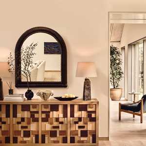 Gương sàn với tường khung gỗ phong cách cổ và thiết kế ren phù hợp cho phòng ngủ phòng khách lối vào trang trại - Product Image 3