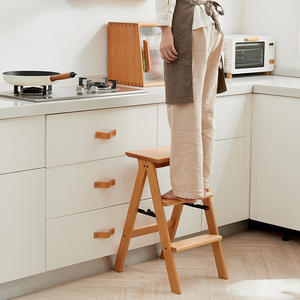 <span class=keywords><strong>Escalera</strong></span> <span class=keywords><strong>Plegable</strong></span> Interior <span class=keywords><strong>de</strong></span> <span class=keywords><strong>Madera</strong></span> para Cocina, Taburete Pequeño, Banco Portátil para Zapatos, Soporte para Macetas, Taburete <span class=keywords><strong>Plegable</strong></span> <span class=keywords><strong>de</strong></span> <span class=keywords><strong>Madera</strong></span> <span class=keywords><strong>de</strong></span> 3 Escalones - Product Image 5
