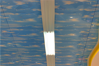 Clip en aluminium des tuiles de plafond de ciel bleu et de nuages blancs 600*600mm dans le plafond en aluminium