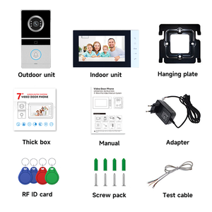 Chất lượng tốt 7-inch màn hình Video hệ thống <span class=keywords><strong>intercom</strong></span> HD 1080P máy ảnh thông minh chuông cửa cho an ninh nhà - Product Image 5