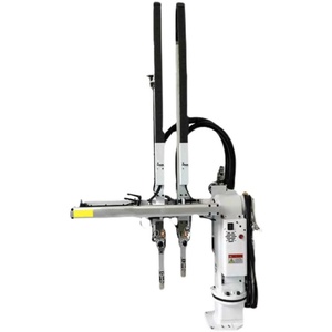 Manipulador de doble brazo para máquina de moldeo por inyección, recogida lateral tipo cantilever, componente PLC de aluminio, directo de fábrica - Product Image 3