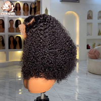 Perruques Cheveux Humains Bob Court Bouclé Pixie Full Lace SDD Super Double Drawn - Coupe Pixie Bouclée Brésilienne