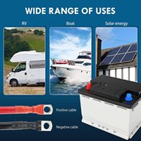 Câble de batterie en cuivre pur haute résistance, bornes zinguées, flexible 180° °   Câble d'onduleur pour camping-car, marine, solaire, voiture, camion